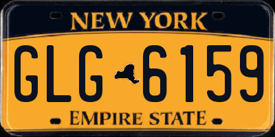 NY license plate GLG6159