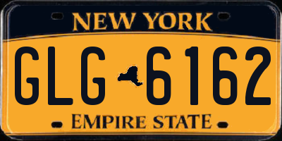 NY license plate GLG6162
