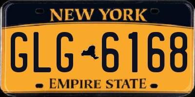 NY license plate GLG6168