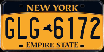 NY license plate GLG6172