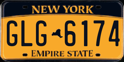 NY license plate GLG6174