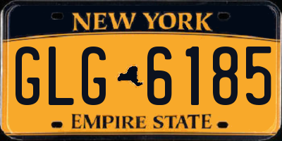 NY license plate GLG6185