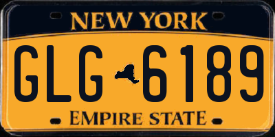 NY license plate GLG6189