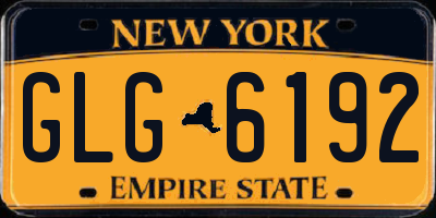 NY license plate GLG6192