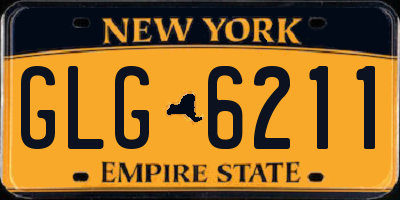 NY license plate GLG6211