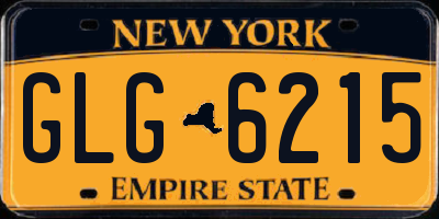 NY license plate GLG6215