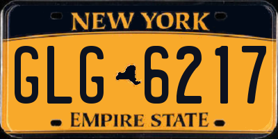 NY license plate GLG6217