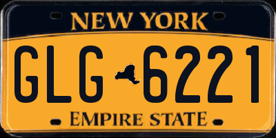 NY license plate GLG6221