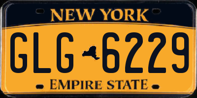 NY license plate GLG6229