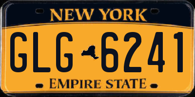 NY license plate GLG6241