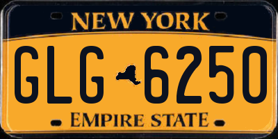 NY license plate GLG6250