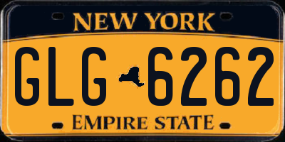 NY license plate GLG6262