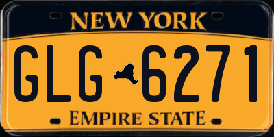 NY license plate GLG6271