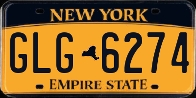 NY license plate GLG6274