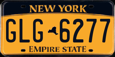 NY license plate GLG6277
