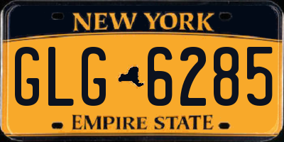 NY license plate GLG6285