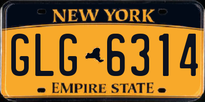 NY license plate GLG6314