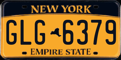 NY license plate GLG6379