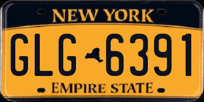 NY license plate GLG6391