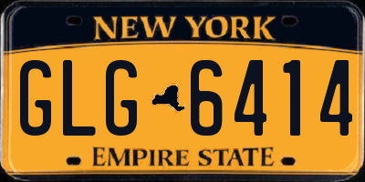 NY license plate GLG6414