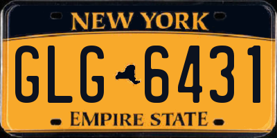 NY license plate GLG6431