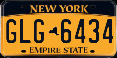 NY license plate GLG6434