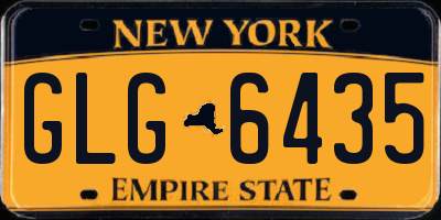 NY license plate GLG6435