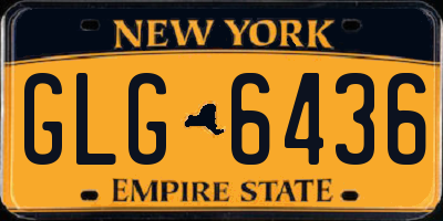 NY license plate GLG6436
