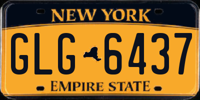NY license plate GLG6437
