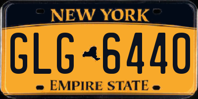 NY license plate GLG6440