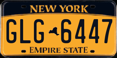 NY license plate GLG6447