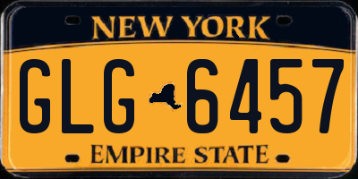 NY license plate GLG6457