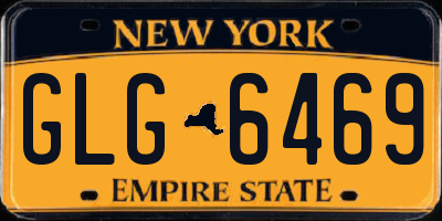 NY license plate GLG6469