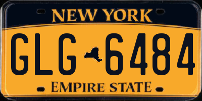 NY license plate GLG6484