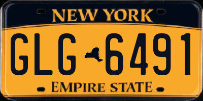 NY license plate GLG6491