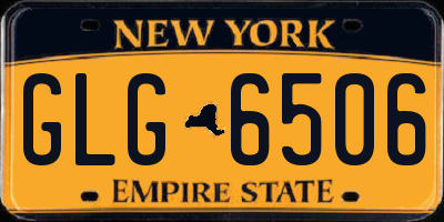 NY license plate GLG6506