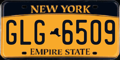NY license plate GLG6509