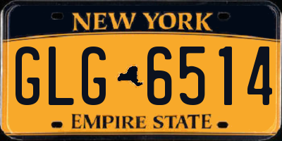 NY license plate GLG6514