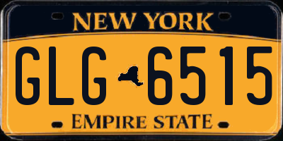 NY license plate GLG6515