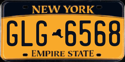 NY license plate GLG6568