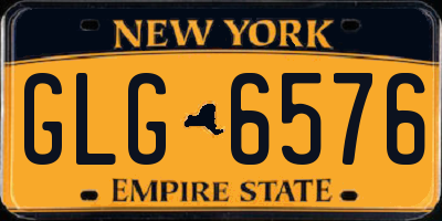 NY license plate GLG6576