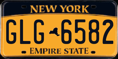 NY license plate GLG6582