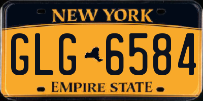 NY license plate GLG6584