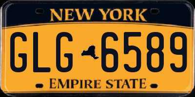 NY license plate GLG6589