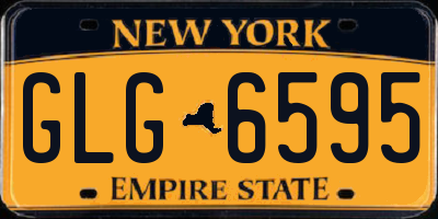 NY license plate GLG6595