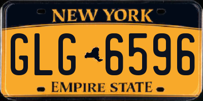 NY license plate GLG6596