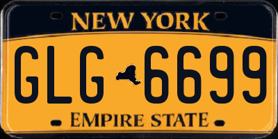 NY license plate GLG6699