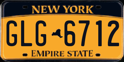 NY license plate GLG6712