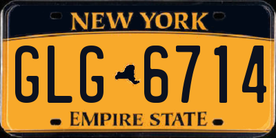 NY license plate GLG6714