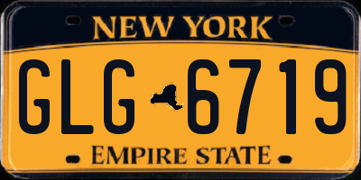 NY license plate GLG6719